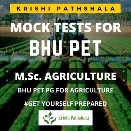 BHU PET Mock Test : Agriculture 1
