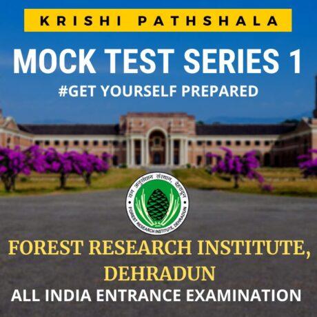 KRISHIPATHSHALA MOCK TEST SERIES 1: FRI Entrance Exam 4