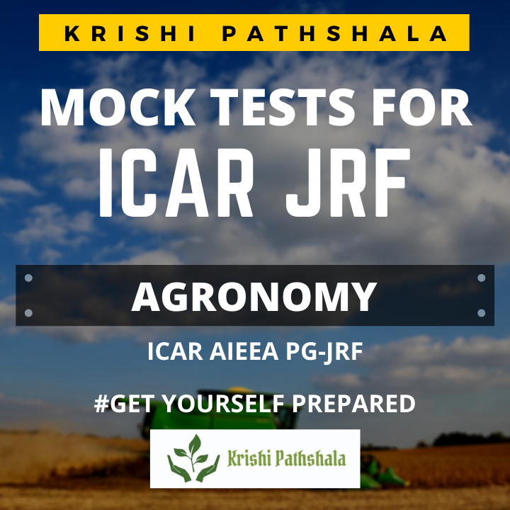 Mock Test ICAR JRF : Agronomy 1