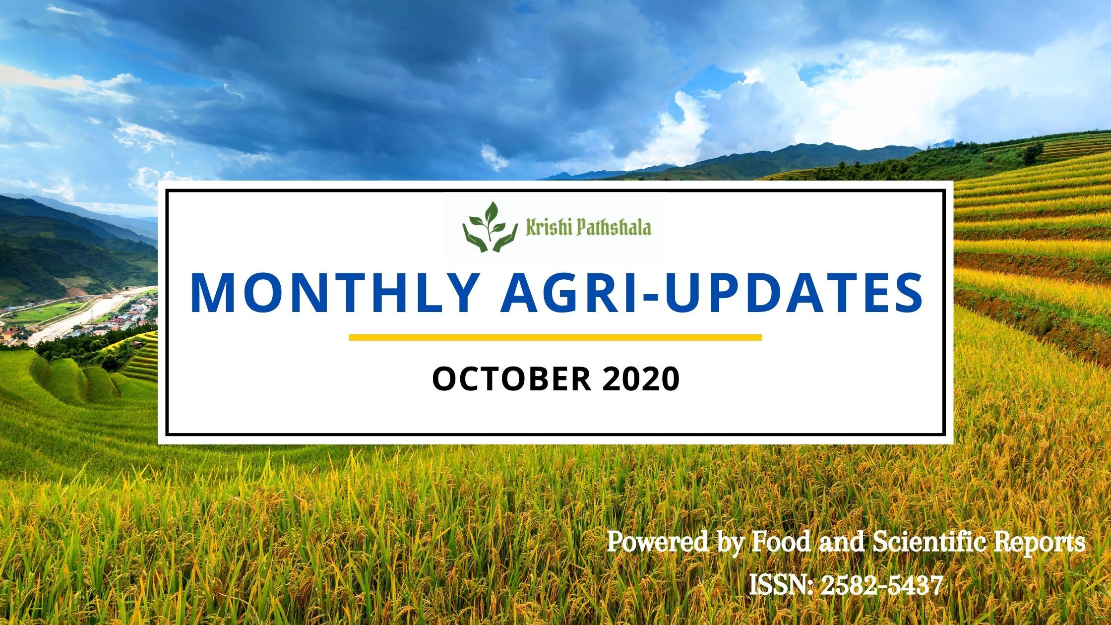 Krishi Pathshala Monthly Agri-Updates: October 2020 1